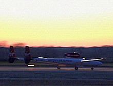 GlobalFlyer taking off.